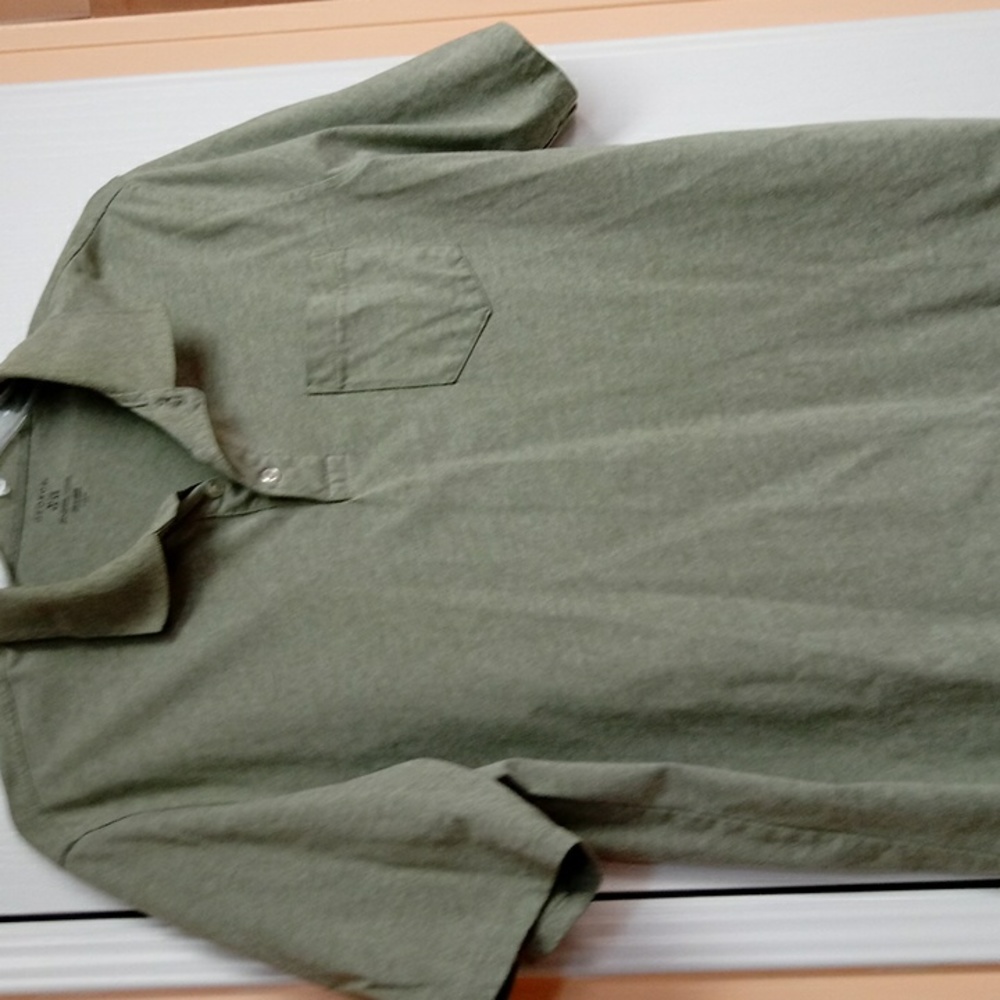 George button front tee with pocket